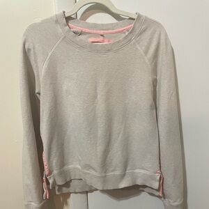 Lululemon crewneck sweat shirt with side zippers